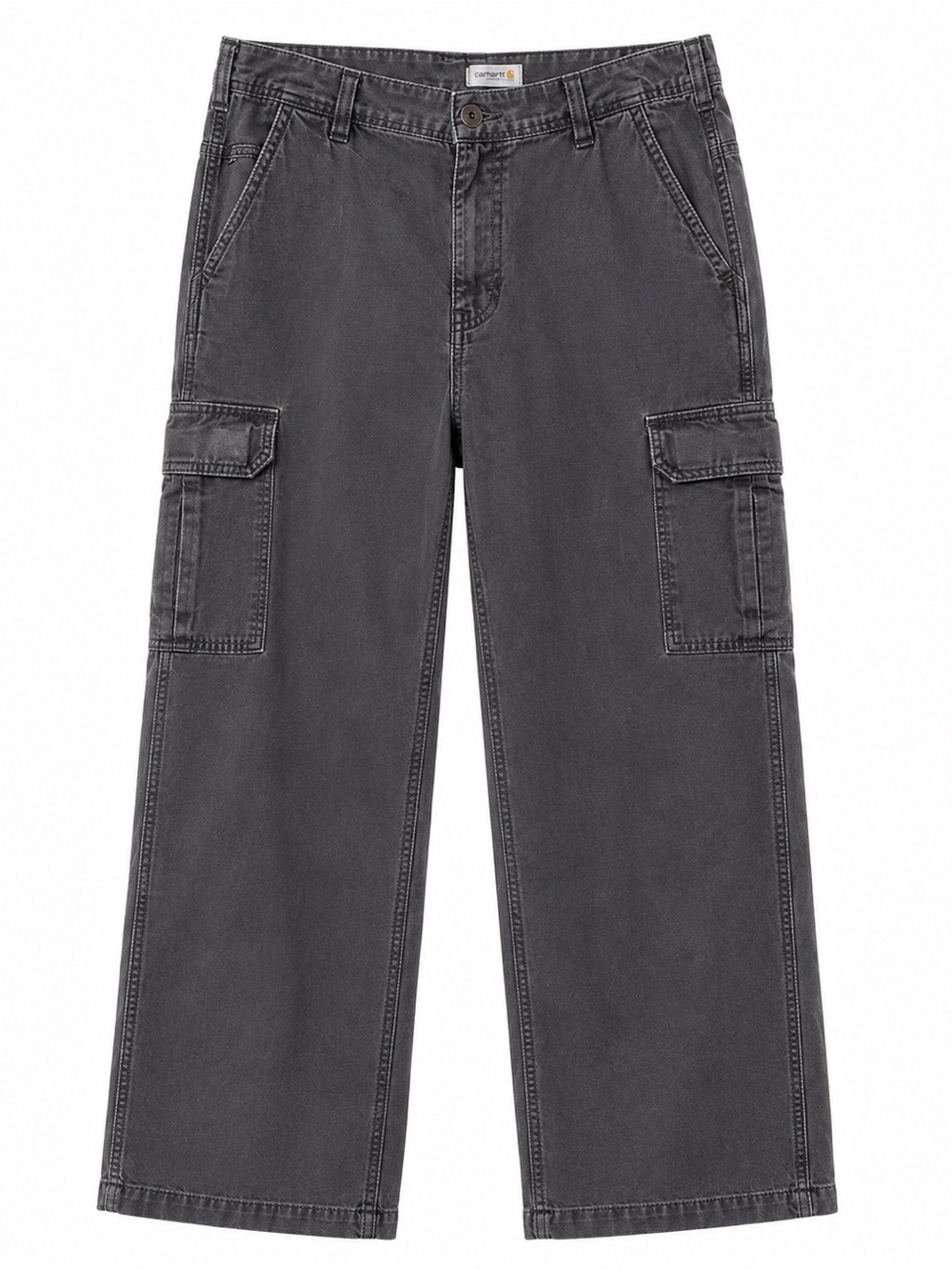 Carhartt Men's Charcoal Cargo Pants Relaxed Fit 38x30